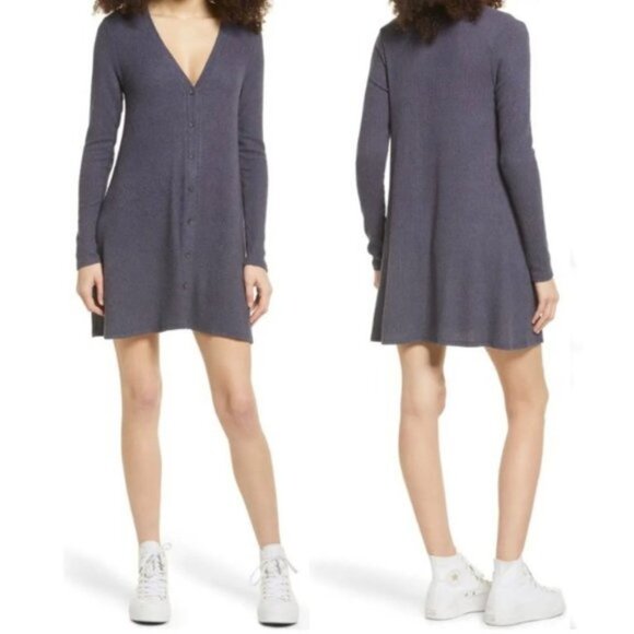LULUS Sweet Comfort Long Sleeve Swing Sweater Dress - Picture 3 of 6